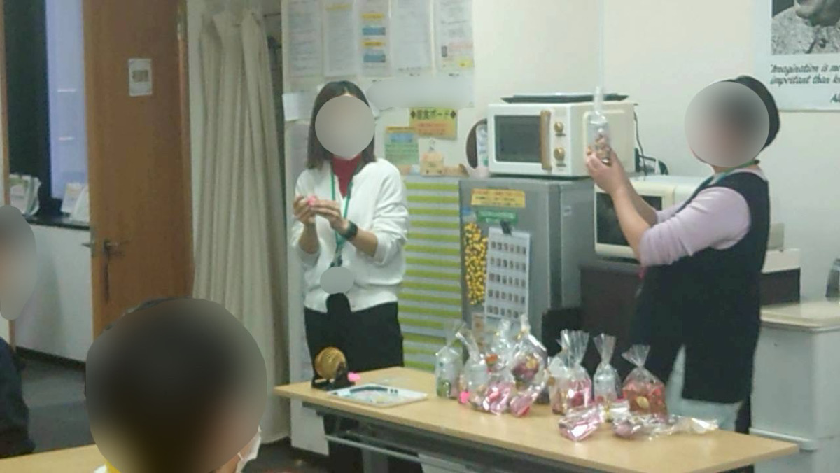 バレンタインビンゴの様子