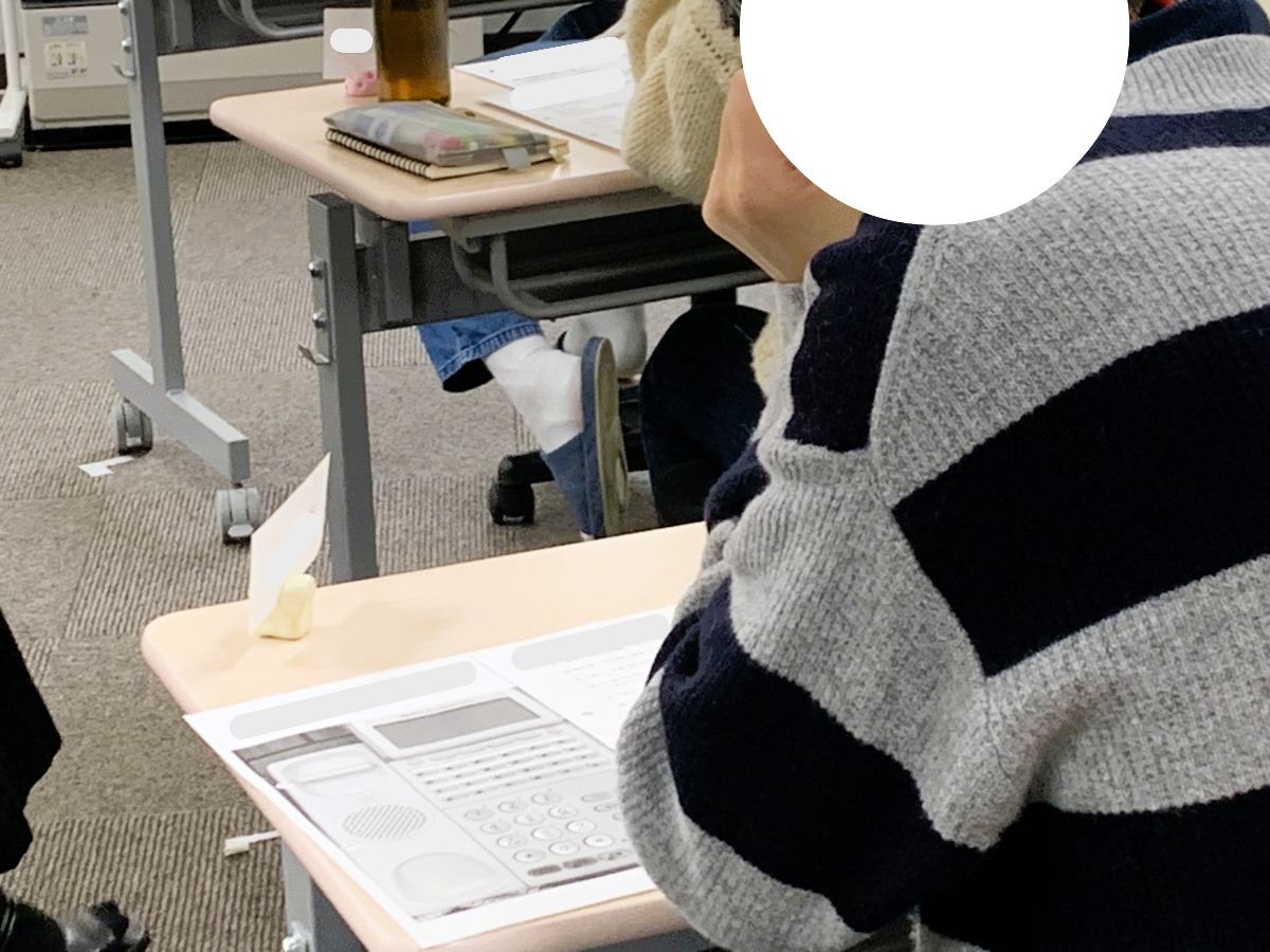 電話応対ワークショップの様子