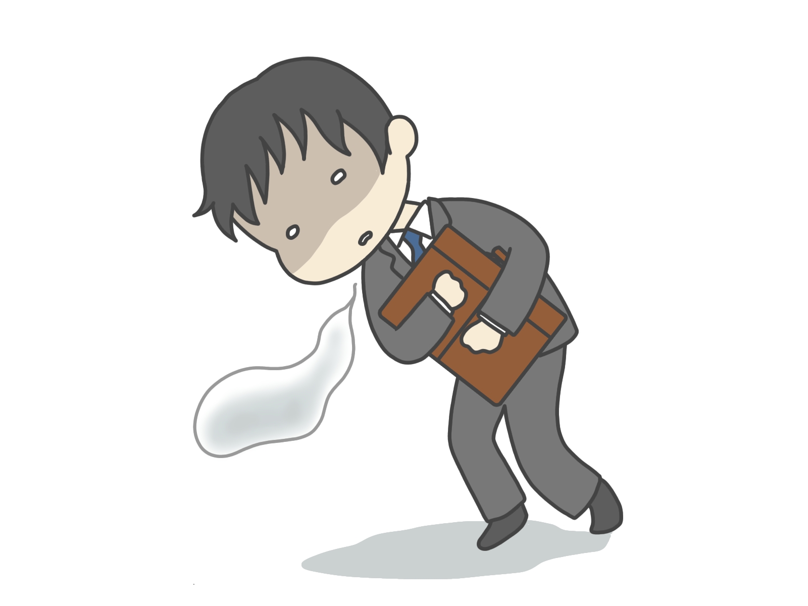仕事が辛い男性