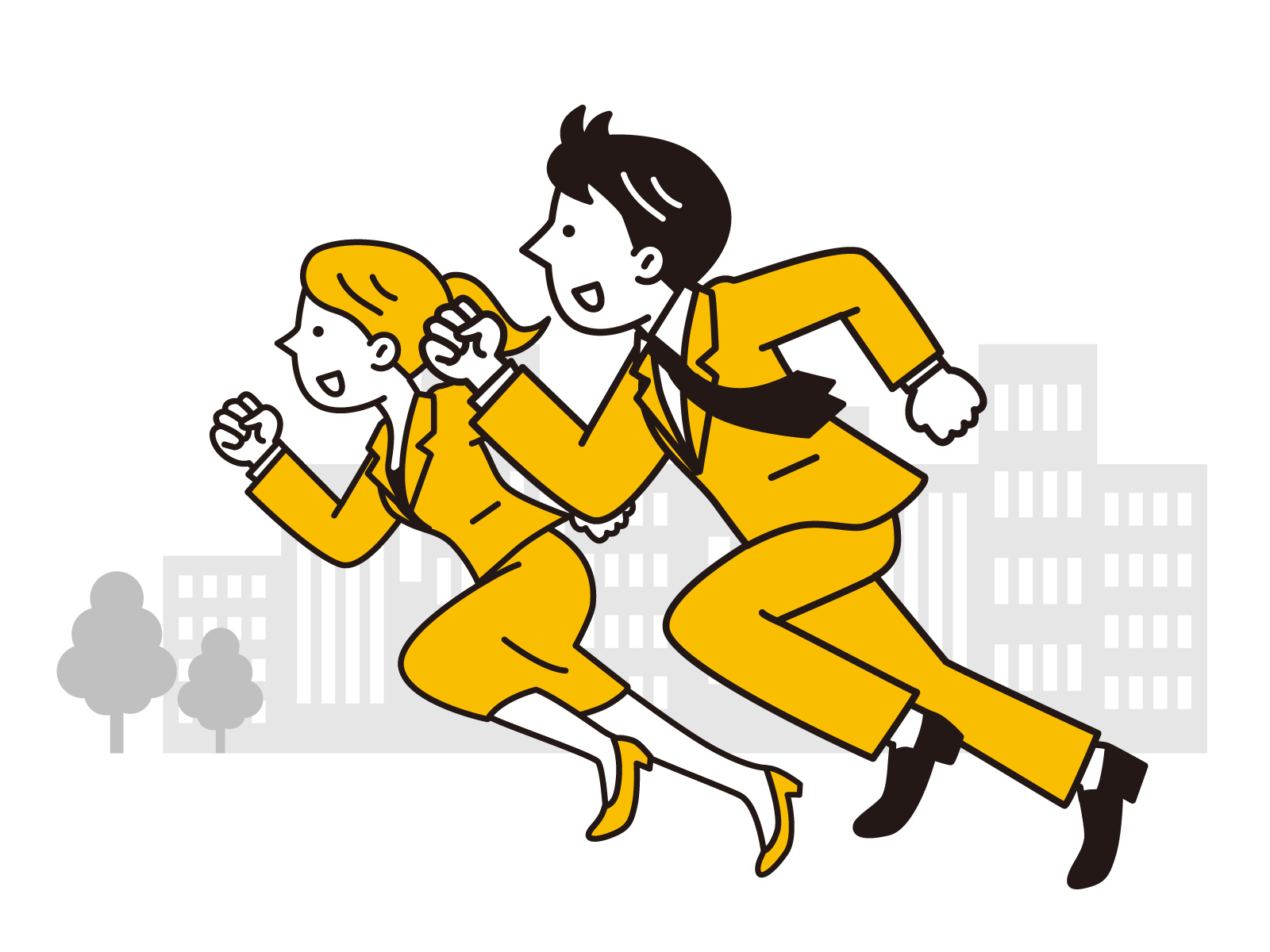前向きな若者